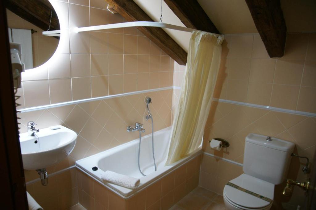 Koupelna v ubytování Hotel Rural Irigoienea