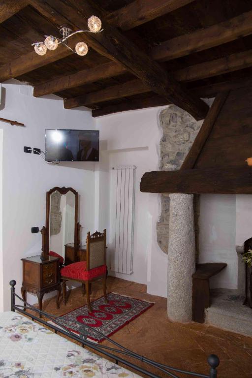 Posezení v ubytování B&B la Curt del Böff