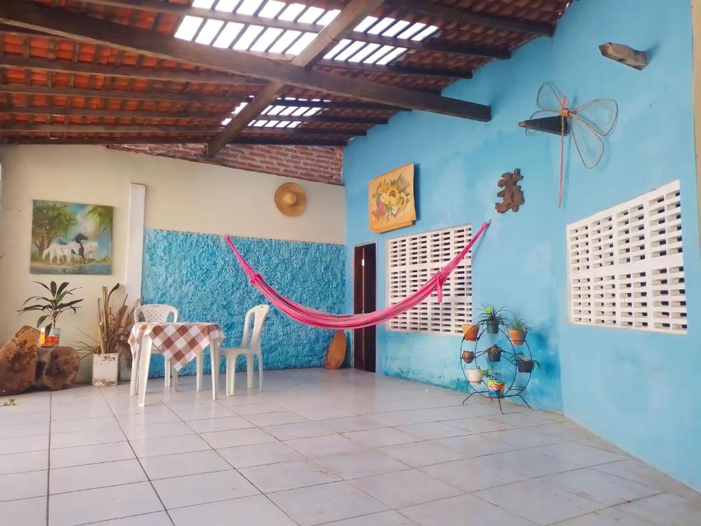 Posezení v ubytování Praieiro Hostel Albergue