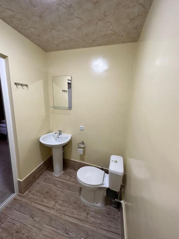 Koupelna v ubytování Hotel Amigo