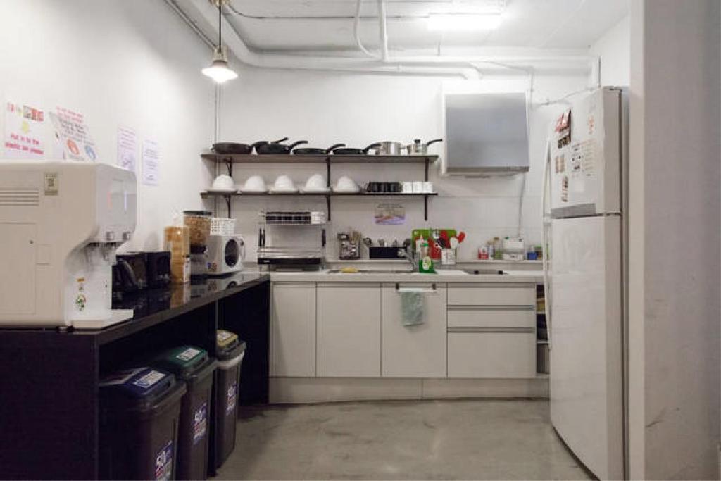 Kuchyň nebo kuchyňský kout v ubytování Starhostel Dongdaemun Suite