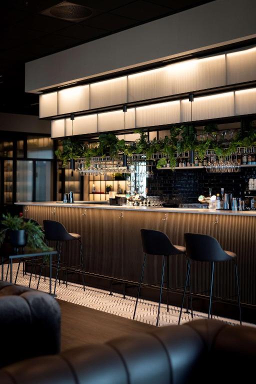 Lounge nebo bar v ubytování Radisson RED Oslo Økern