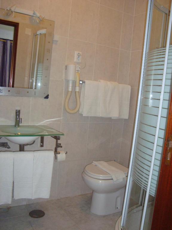Koupelna v ubytování Hotel Palmeira