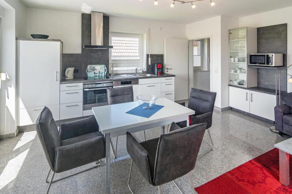 Dapur atau dapur kecil di Ferienwohnung Ankerplatz