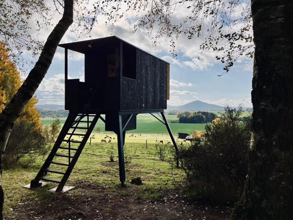 Příroda nedaleko luxury tent