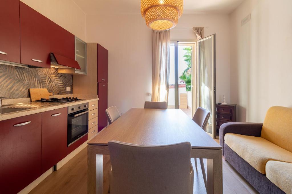 Kuchyňa alebo kuchynka v ubytovaní Saija Apartment con piscina