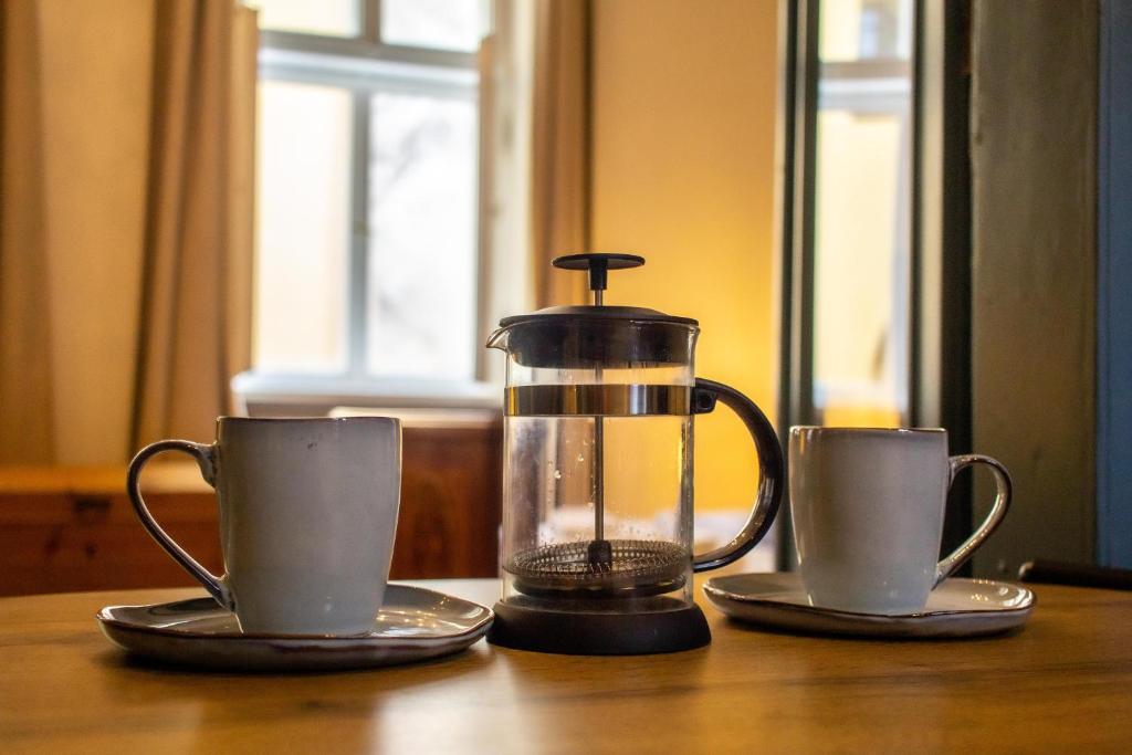 Príslušenstvo na prípravu kávy alebo čaju v ubytovaní Przemysl Old Town Style