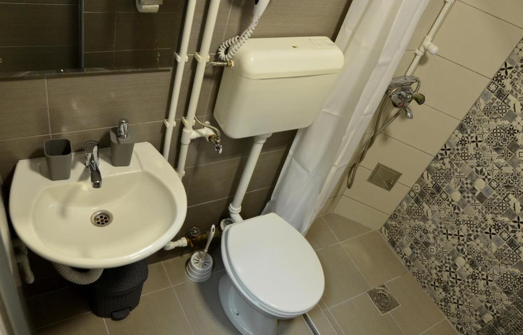 Koupelna v ubytování IVA studio-apartment