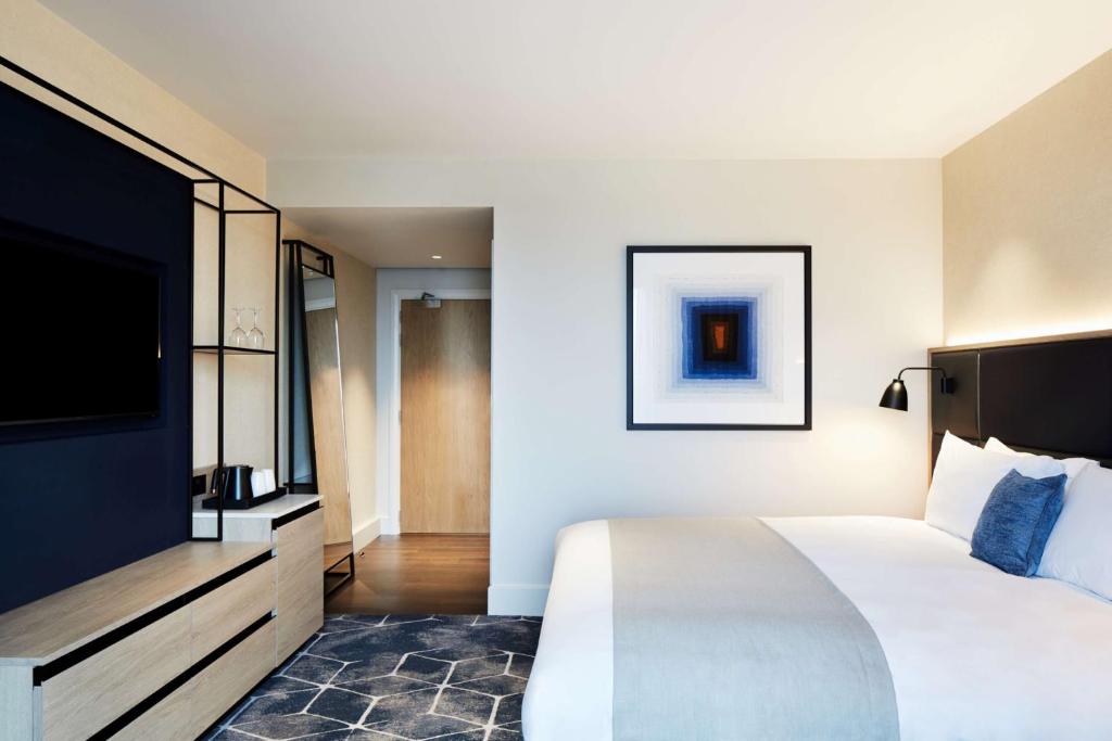 Postel nebo postele na pokoji v ubytování Hyatt Regency Manchester
