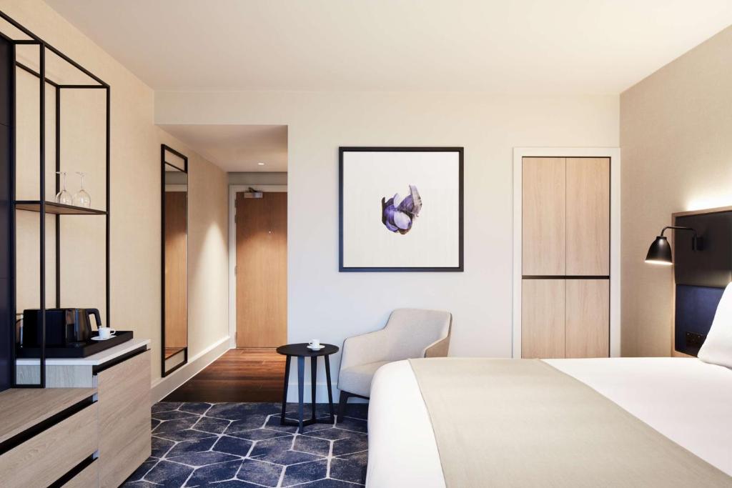 Postel nebo postele na pokoji v ubytování Hyatt Regency Manchester