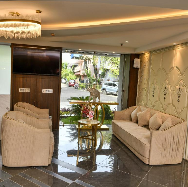 Posezení v ubytování Brio Hotel