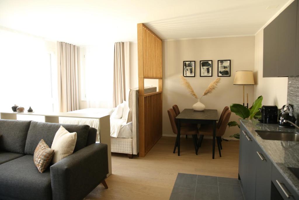 Posezení v ubytování Lamira - Serviced Apartments