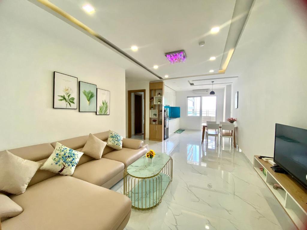 Seating area sa Mường Thanh DaNang SeaView Apartment