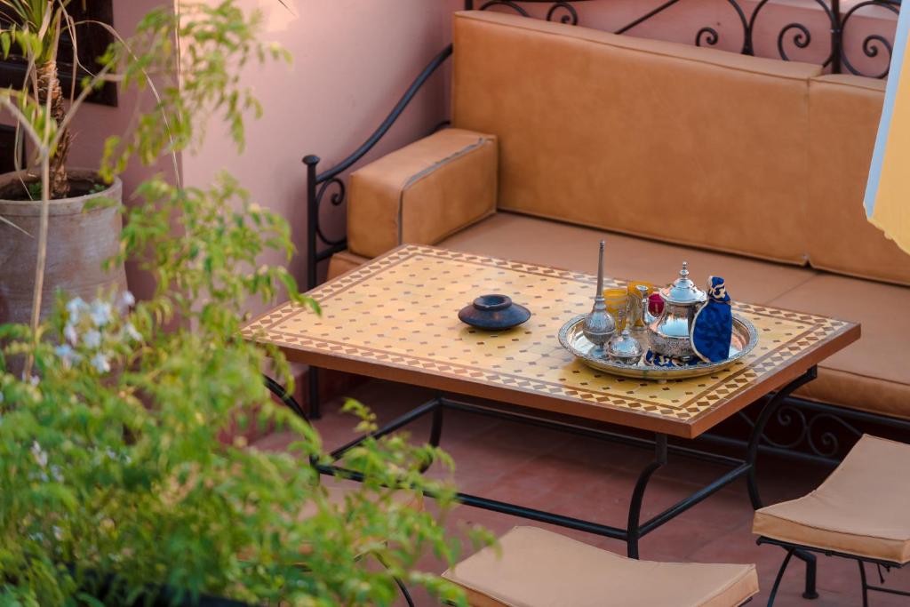 Posezení v ubytování Abelia Riad - 2024 traveler's Choice Award