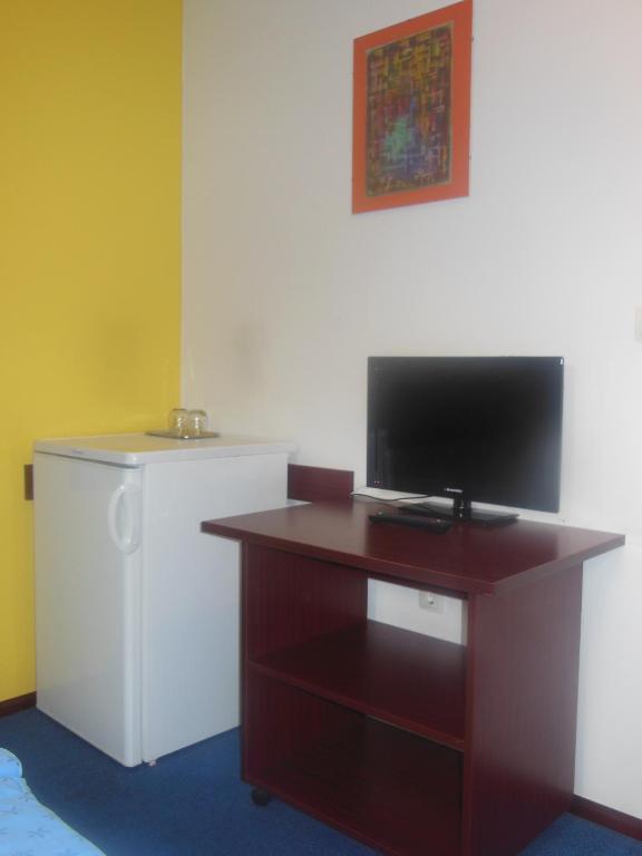 TV a/nebo společenská místnost v ubytování Hotel Pri Belokranjcu