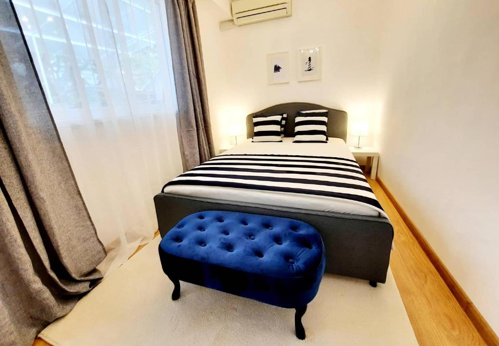 Postel nebo postele na pokoji v ubytování VARNA NAUTICAL Apartment