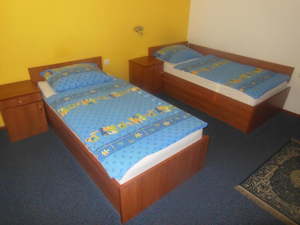 Postel nebo postele na pokoji v ubytování Hotel Pri Belokranjcu