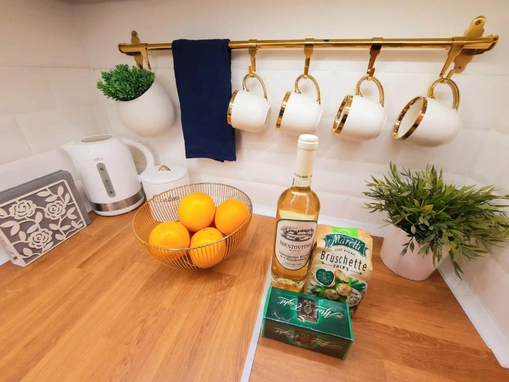 Kuchyň nebo kuchyňský kout v ubytování VARNA NAUTICAL Apartment