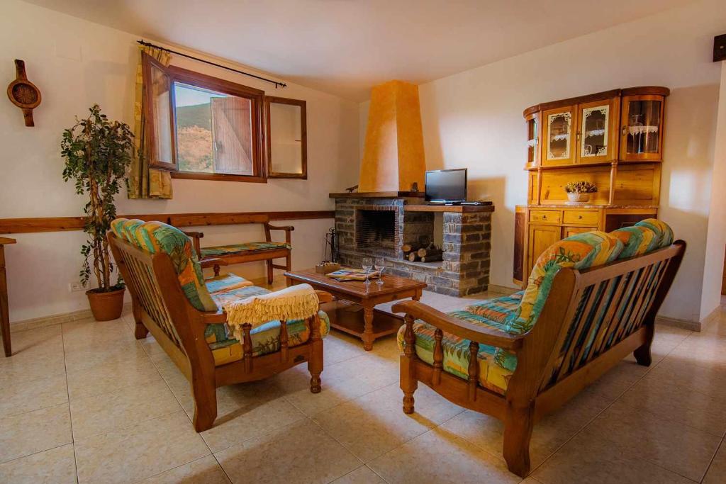 Posezení v ubytování Casa Xaupí Gran