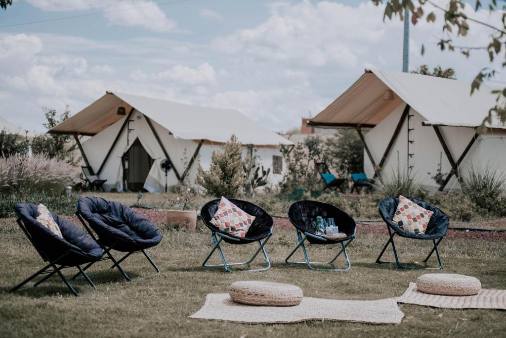 Zahrada ubytování Salterra Glamping