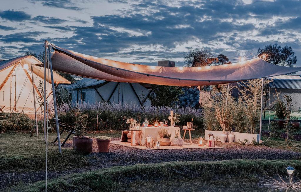Zahrada ubytování Salterra Glamping