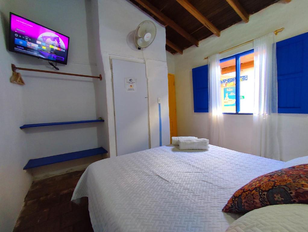 Letto o letti in una camera di Hostel Trip Monkey Barichara