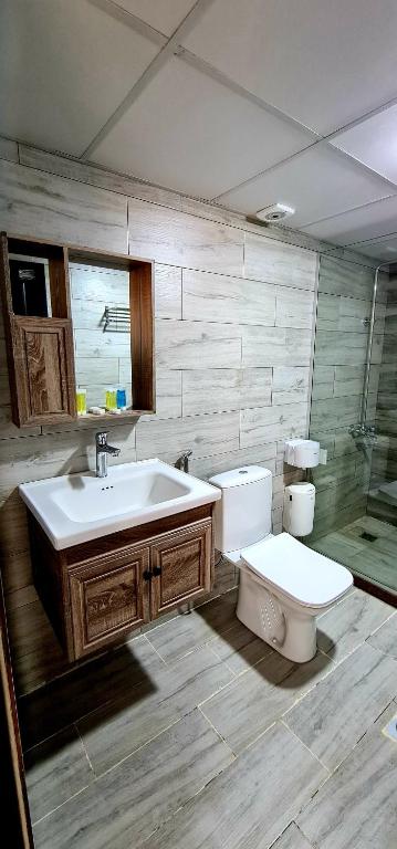 Koupelna v ubytování Hasan Zawaideh luxury camp 2