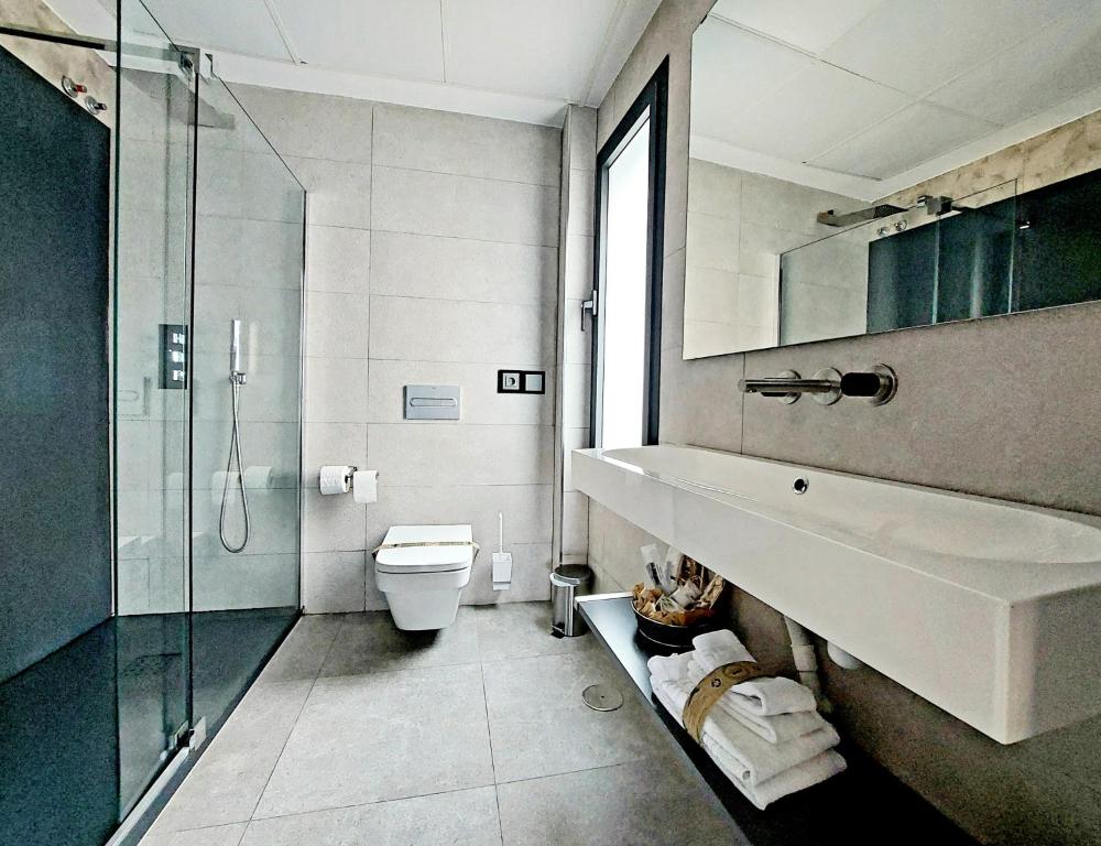 Koupelna v ubytování Plasencia Plaza Mayor Luxury