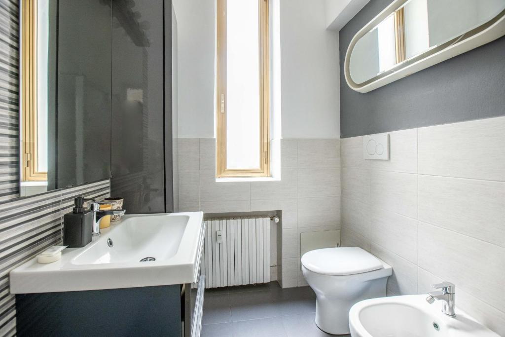 Kúpeľňa v ubytovaní Incantevole appartamento nel cuore di Bologna