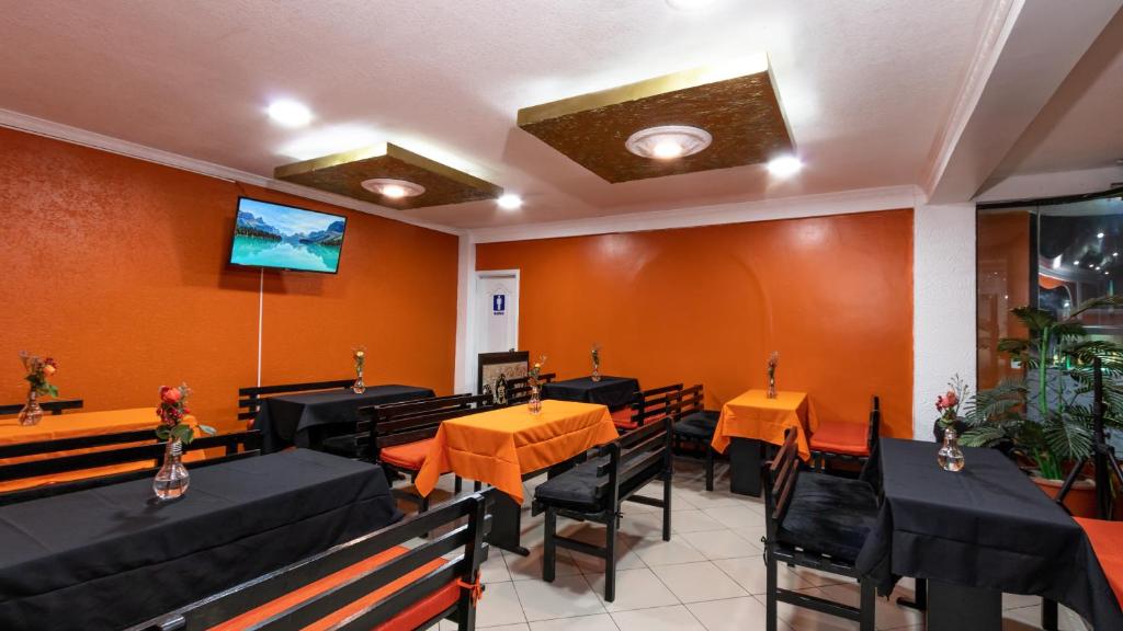 TV a/nebo společenská místnost v ubytování Hotel Miraflores