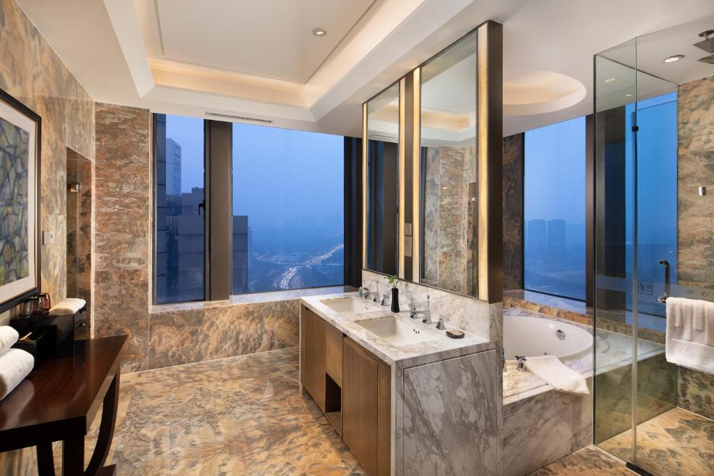 Koupelna v ubytování Yun Hotel Wuhan