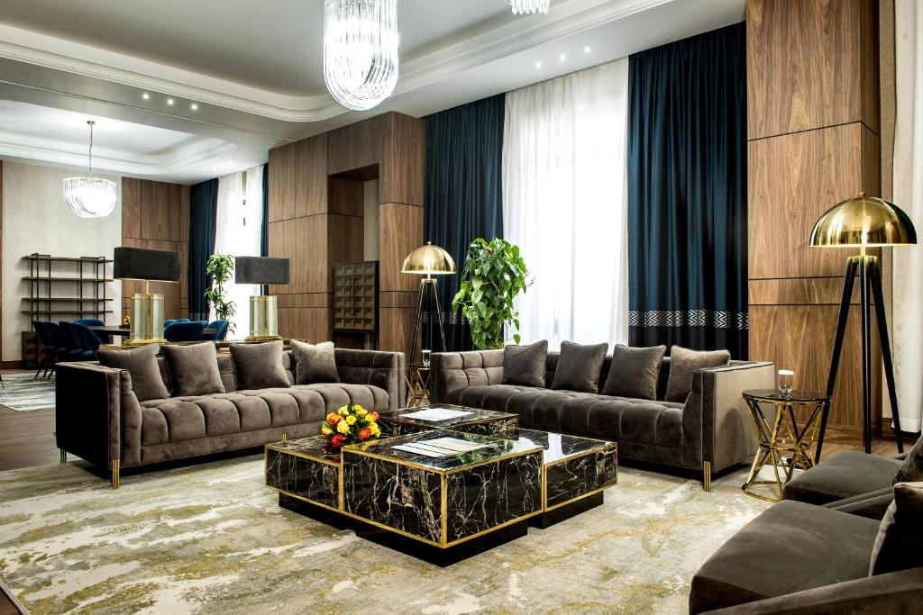 Posezení v ubytování Rixos Turkistan
