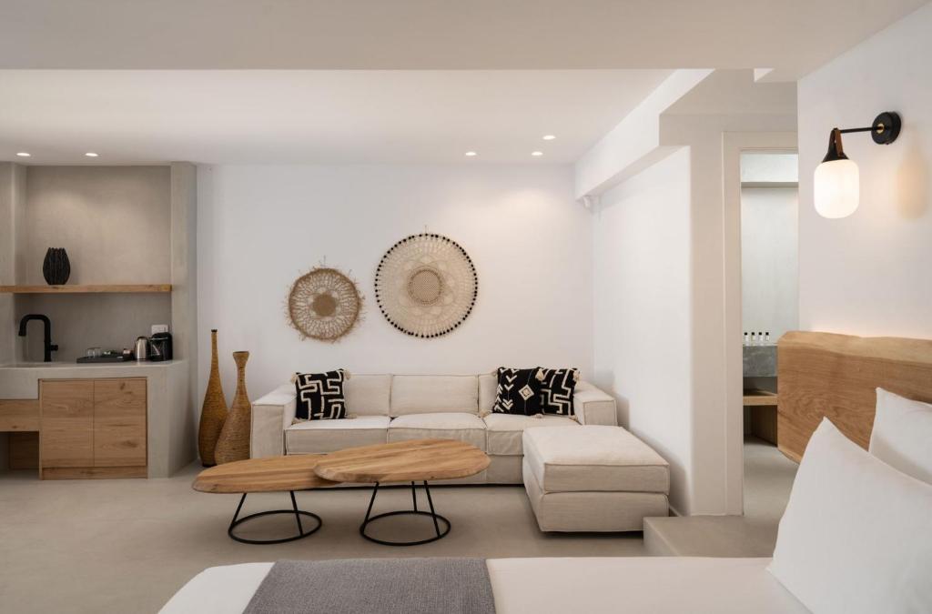 Posezení v ubytování La Ponta Villas & Suites