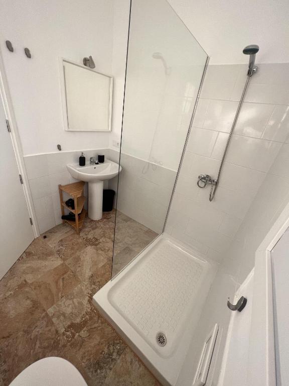 Koupelna v ubytování Wohnung Buganvilla