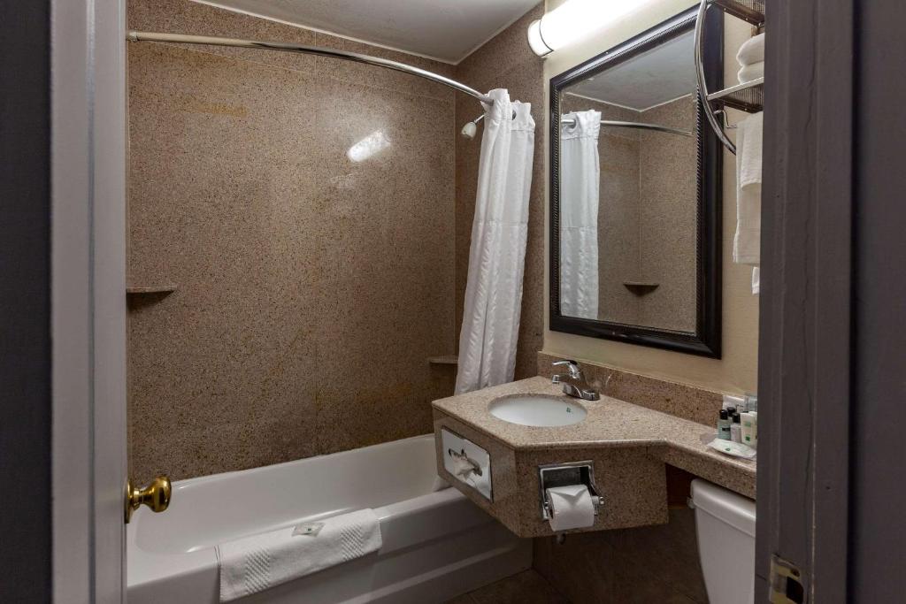 Koupelna v ubytování Quality Inn Toronto Airport