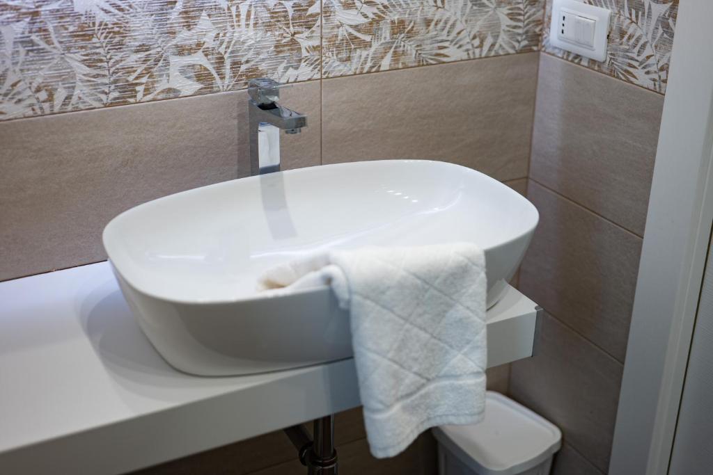 Koupelna v ubytování B&B Jerocades