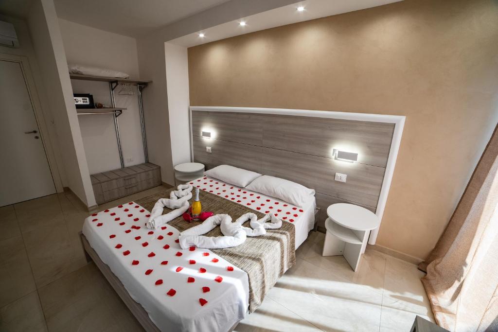 Postel nebo postele na pokoji v ubytování B&B Jerocades