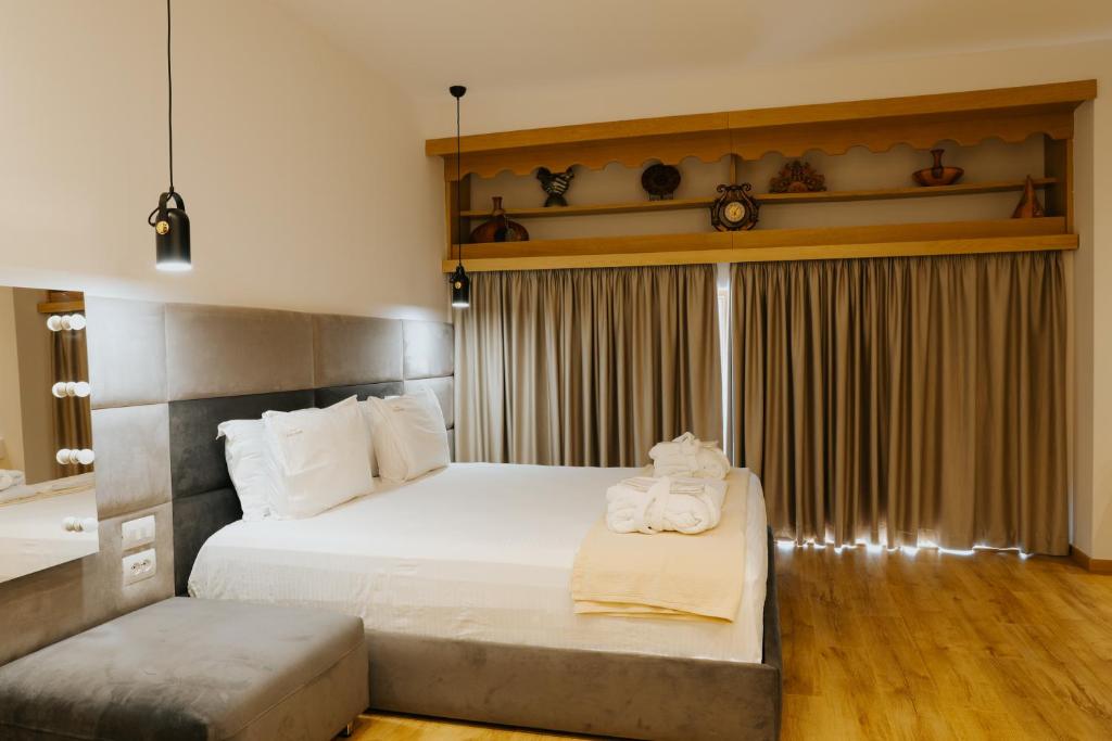Uma cama ou camas num quarto em Sharm Hotel Luxury