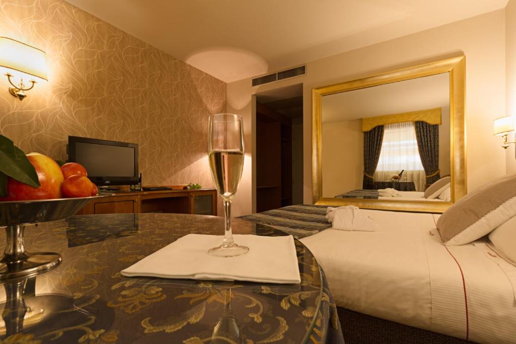 TV a/nebo společenská místnost v ubytování Hotel Motel Del Duca