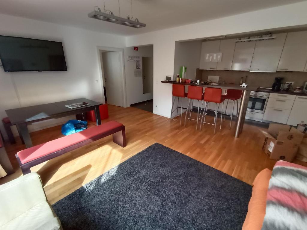 Kuchyň nebo kuchyňský kout v ubytování Rosanna Sankt Anton