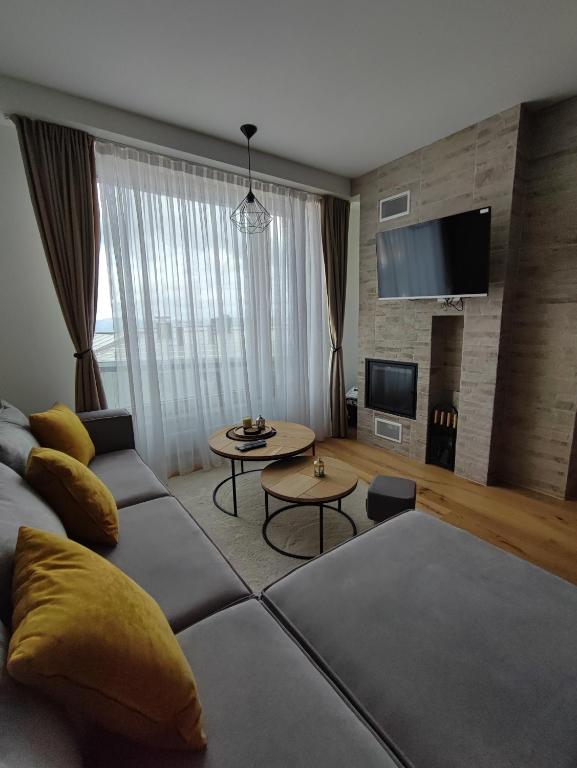 TV a/nebo společenská místnost v ubytování MM Luxury Bjelasnica apartment