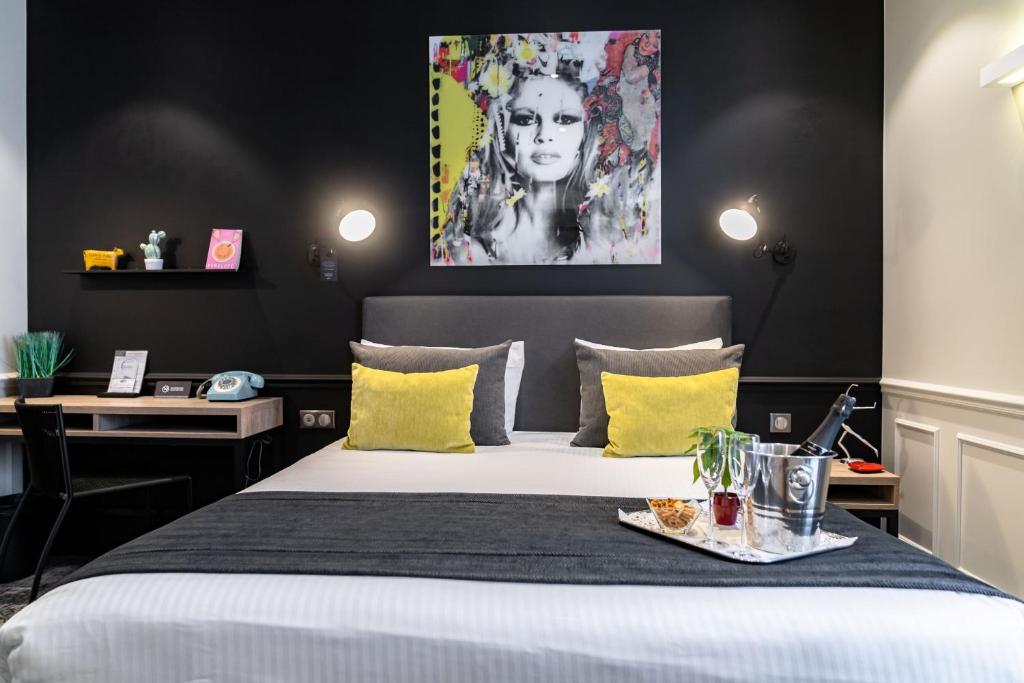 Postel nebo postele na pokoji v ubytování Allobroges Park Hôtel