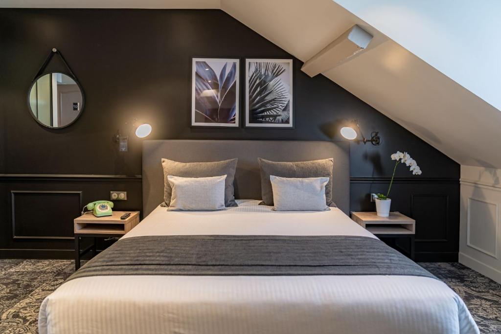 Postel nebo postele na pokoji v ubytování Allobroges Park Hôtel