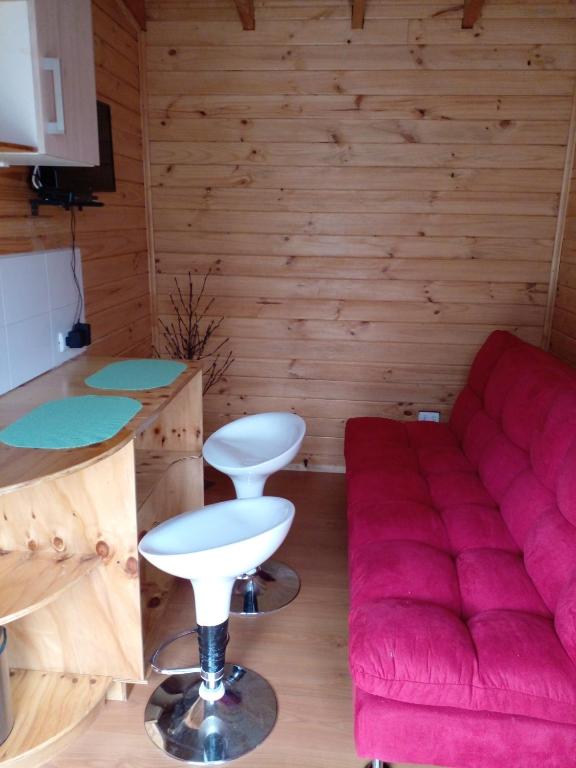 Posezení v ubytování Eco Cabañas Wanderlust