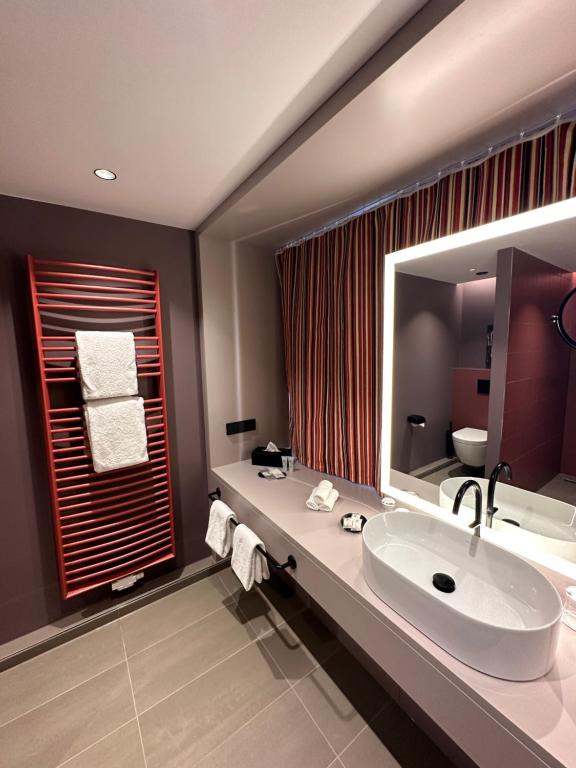 Koupelna v ubytování Apartment-Hotel Hamburg Mitte