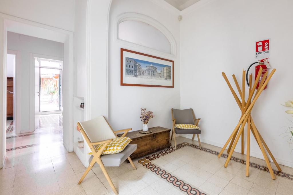 Część wypoczynkowa w obiekcie HospitalityRome Comfortable Apartament with Terrace