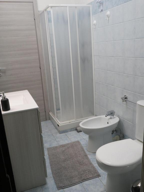 Koupelna v ubytování Focu e Mari