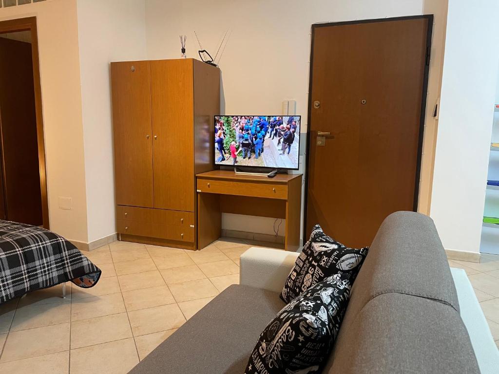 TV a/nebo společenská místnost v ubytování Civico 2