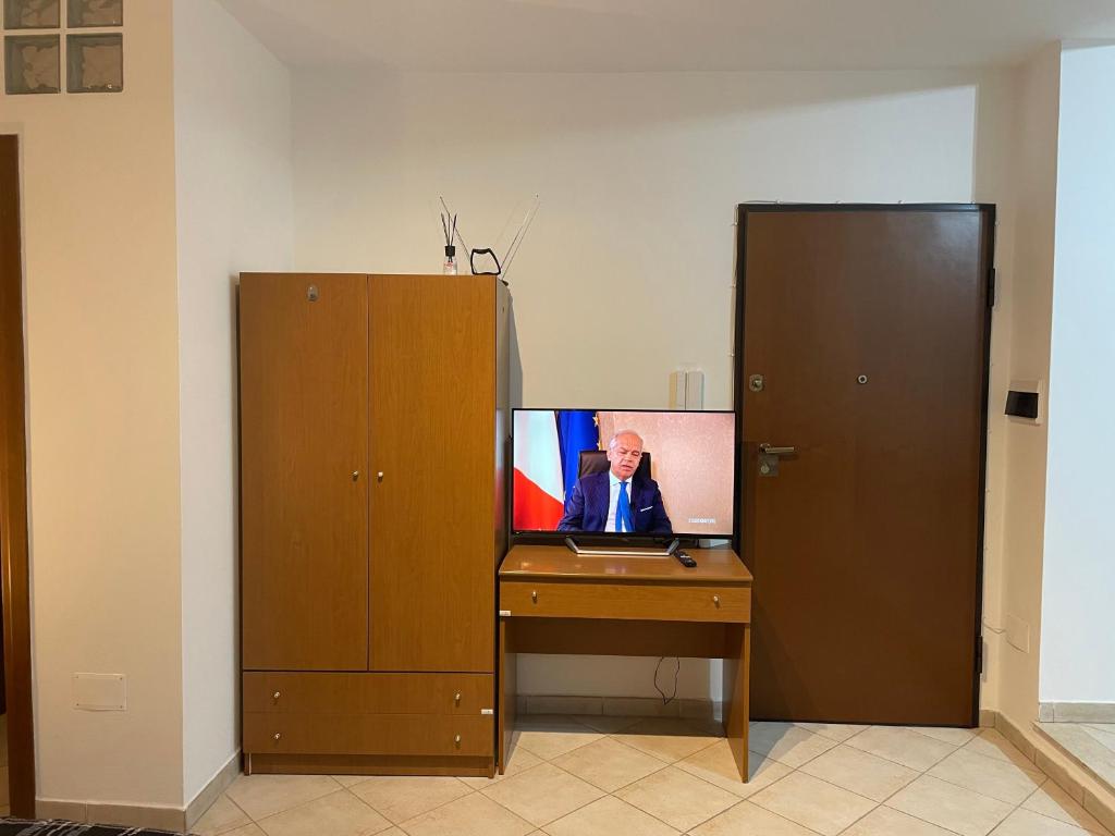 TV a/nebo společenská místnost v ubytování Civico 2