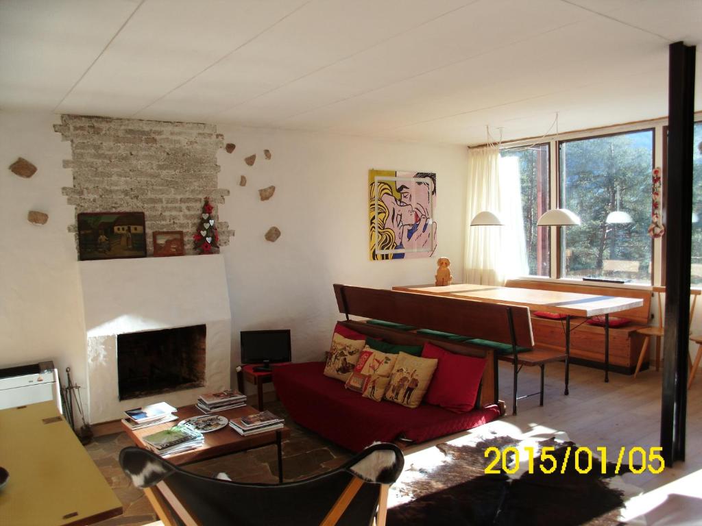 Posezení v ubytování Chalet Vicino a Cortina